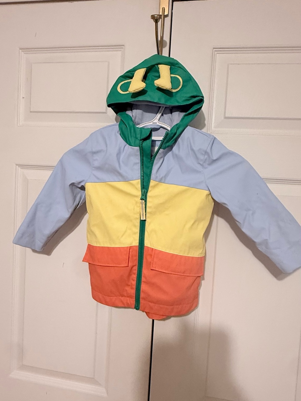 Cat & Jack Colorblock Hooded Jacket in Green, Yellow, Light Blue, Orange